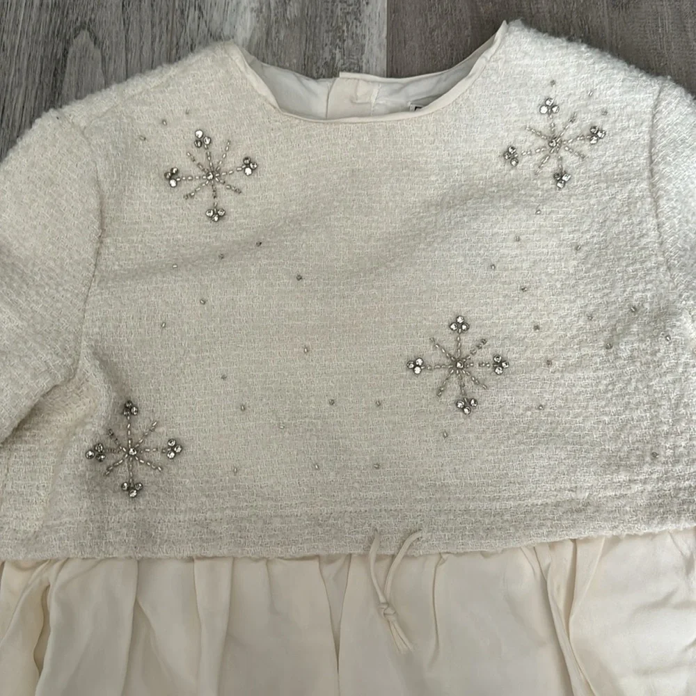 Zara Embroidered Yoke Dress Limited Edition